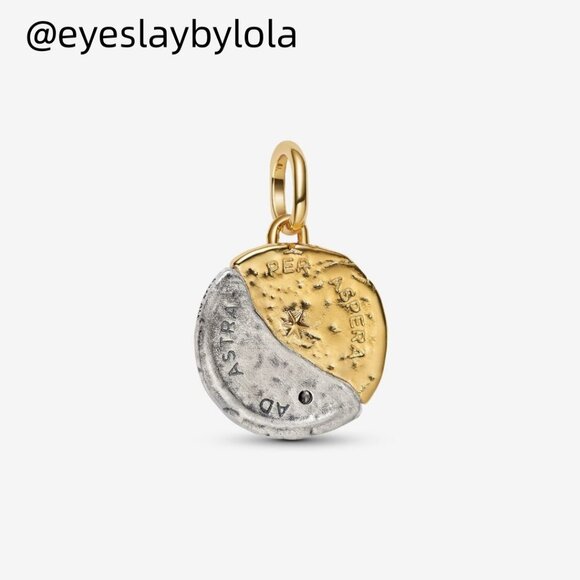 Pandora Sun and Moon Medallion Charm - Picture 5 of 5